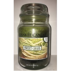 Yankee Candle SWEET GRASS 22 oz Collector's Jar Limited Edition HTF   162637984794